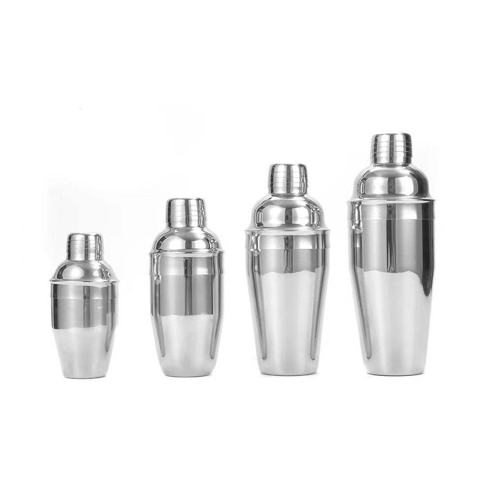 Manufacturer Produces Cross-Border Stainless Steel Shaker 250ml Shaker Milk Tea Cup Three-Stage Cocktail Shaker