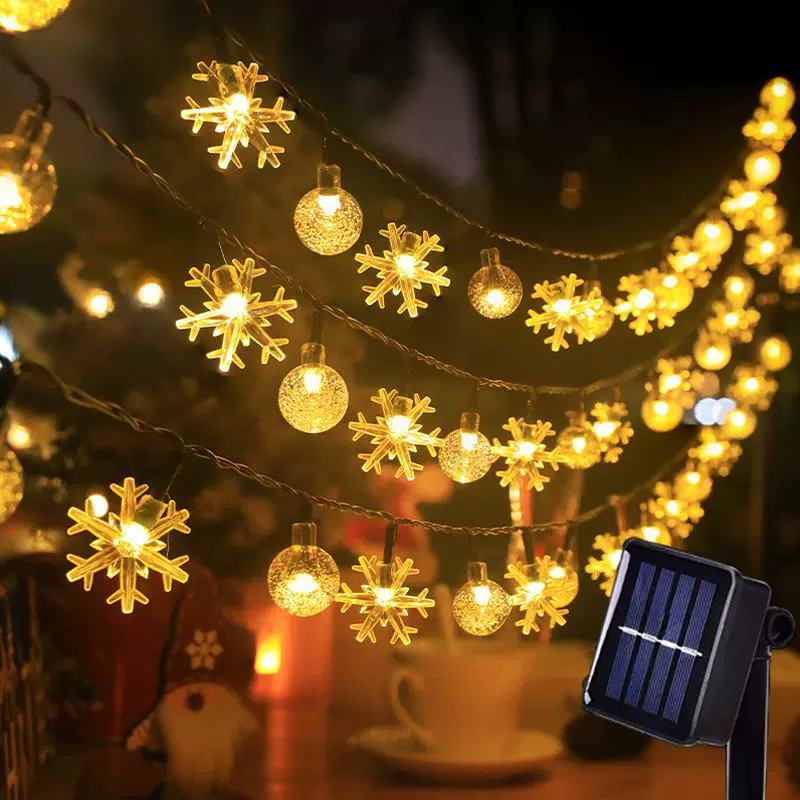 太阳能氛围灯串彩灯露营户外串灯装饰阳台花园防水庭院布置闪灯