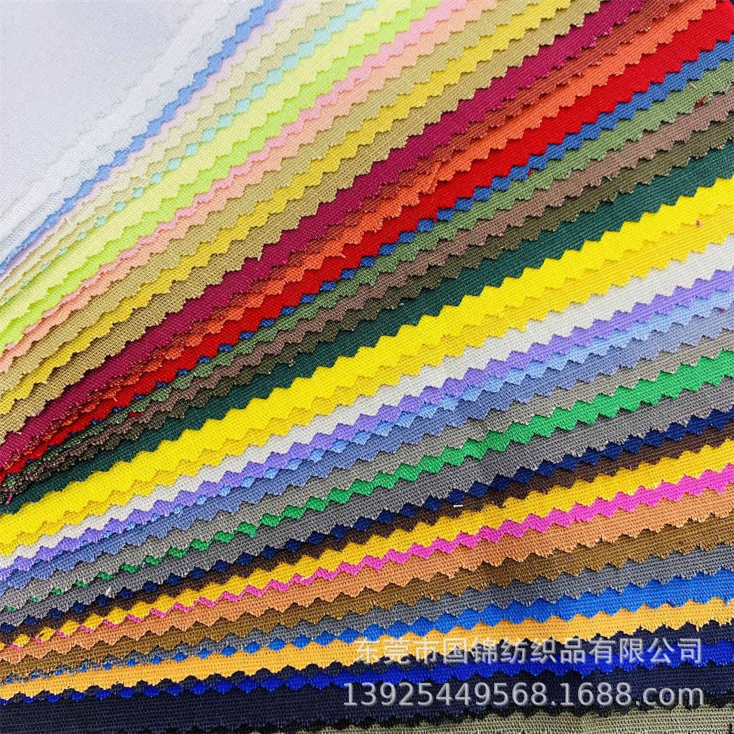 春夏款弹力仿麻竹节面料　全棉弹力平纹竹节布 童装女装服装面料