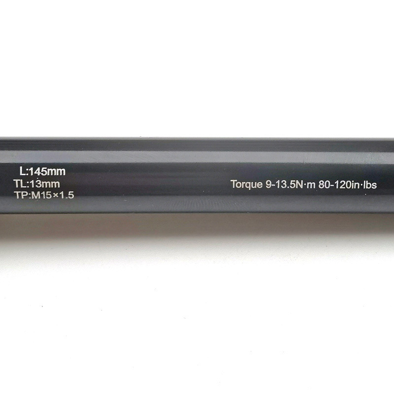 VTT desmontaje rápido horquilla delantera tambor de flores eje de barril eje de barril distancia de dientes 1.5 diámetro 15mm 100mm engranaje abierto