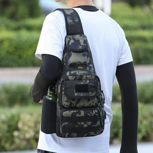 Chest Bag Men's Shoulder Crossbody Bag New Outdoor Lure Tactical Backpack Steel Ball Multifunctional Waist Bag Men's Slingshot Bag