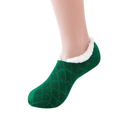 Sock covers American sherpa floor socks Zhuji socks early education non-slip shoe covers adult winter plus velvet home slipper socks