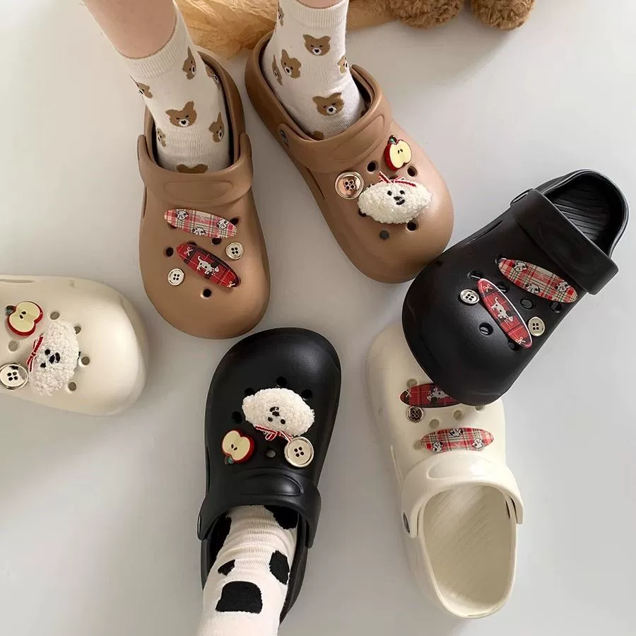 Мягкий щенок ощущает себя как наступление на дерьмо, женские тапочки на толстой подошве, летняя верхняя одежда, новые противоскользящие супер горячие сандалии 2025 года.