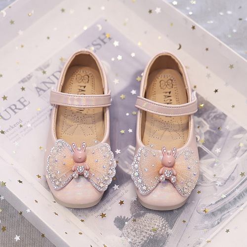 Children's Butterfly Crystal Princess Shoes, 2025 Summer, Small and Medium Size Girls' Platform Singlet for Performance