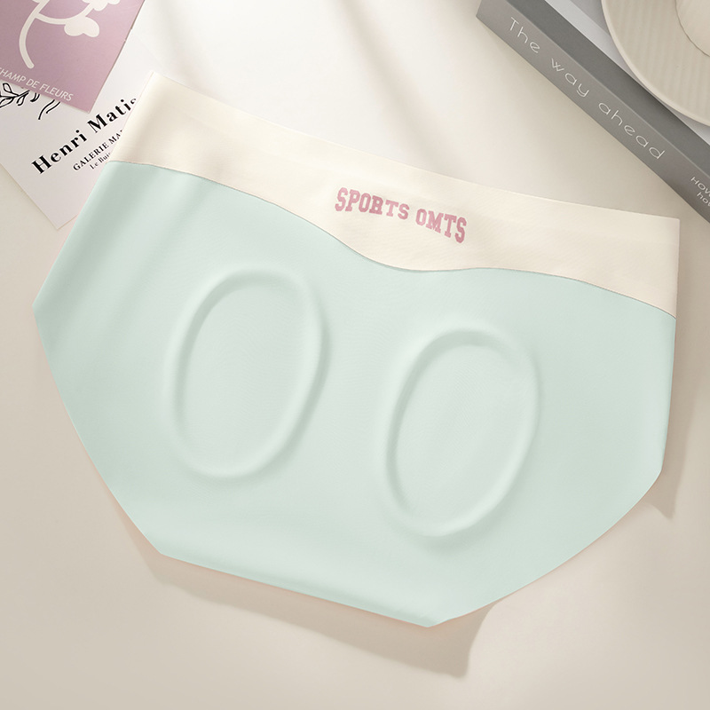 Hielo sin costuras, nalgas de melocotón, ejercicio de yoga, niña invisible sin costuras, calzoncillos antibacterianos de grado 10A, calzoncillos de mujer