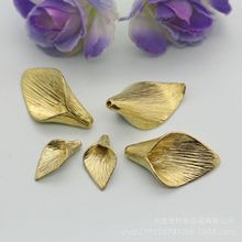 黄铜铸铜马蹄莲花苞花瓣吊坠挂件古风发簪耳环项链饰品吊饰材料
