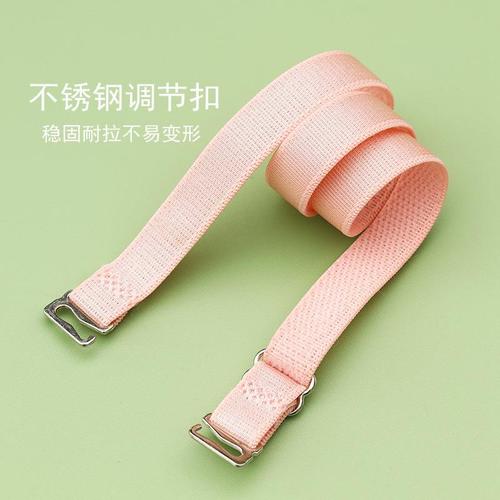 Glossy cloth shoulder straps stainless steel 89 buckle bra straps high elastic bra straps candy color one-line collar bra straps