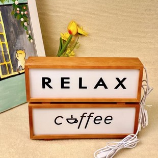 Wooden Acrylic Night Light Bedroom Bedside Home Decoration Desktop Ornament Atmosphere Night Light Event Holiday Gift