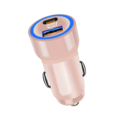 Usb+Type C Transparent 60W Super – Mobil şarj cihazları - p12-pink-excluding-packaging-box
