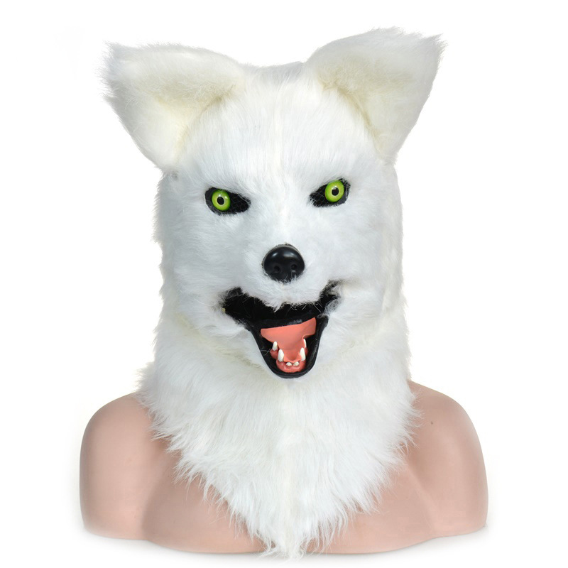 Máscara de cabeza de animal de cara completa Lobo Oso conejo León leopardo fotografía bola rendimiento máscara de película fabricante