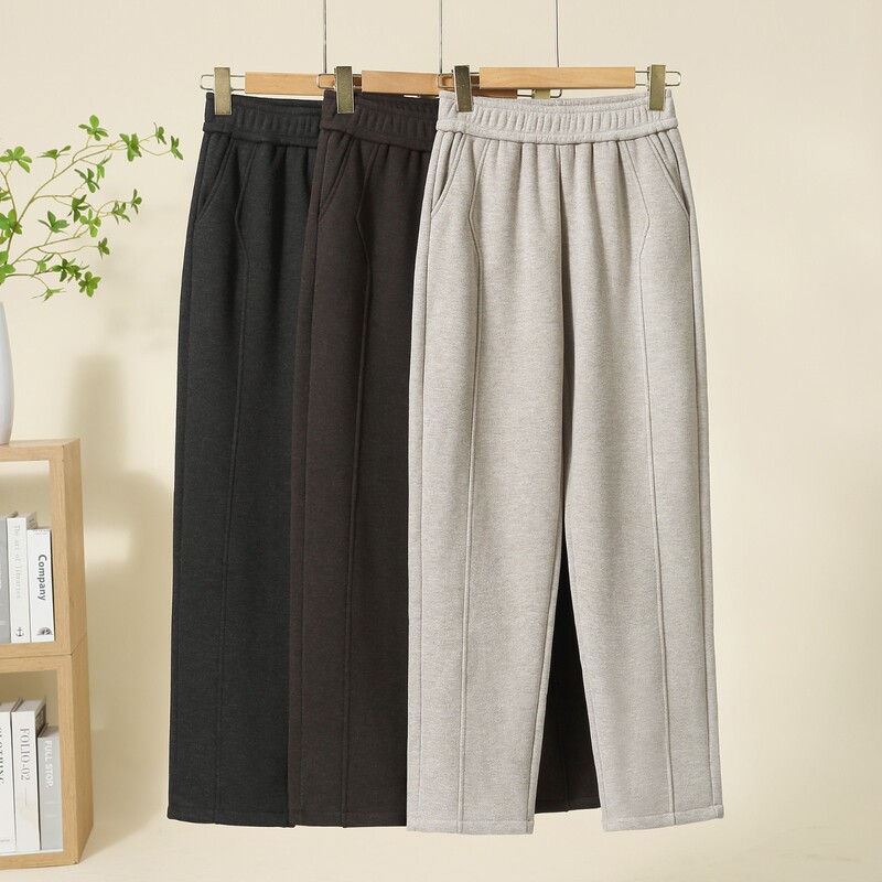 Mom's Pants Autumn and Winter Casual Pants Stylish Grandma Middle-Aged High-Waisted Women's Pants Winter Fleece Thickened Warm Long Pants Mom's Pants Autumn and Winter Casual Pants Stylish Grandma Middle-Aged High-Waisted Women's Pants Winter Fleece Thickened Warm Long Pants