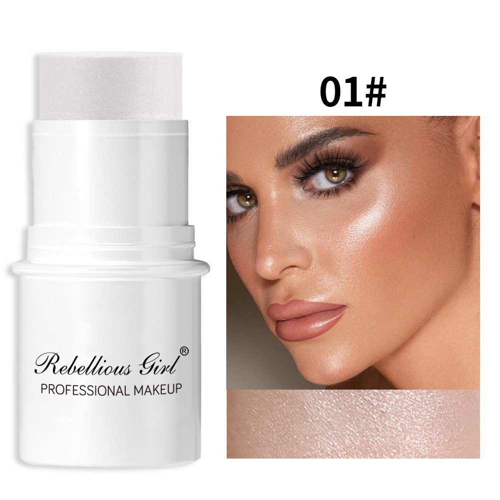 RG New Hot Lazy High-gloss Face Repair Sun Red Pearlescent Blush Cream Blush Stick Monochrome Matte Blush