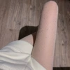 Fishnet stockings with diamonds [white]