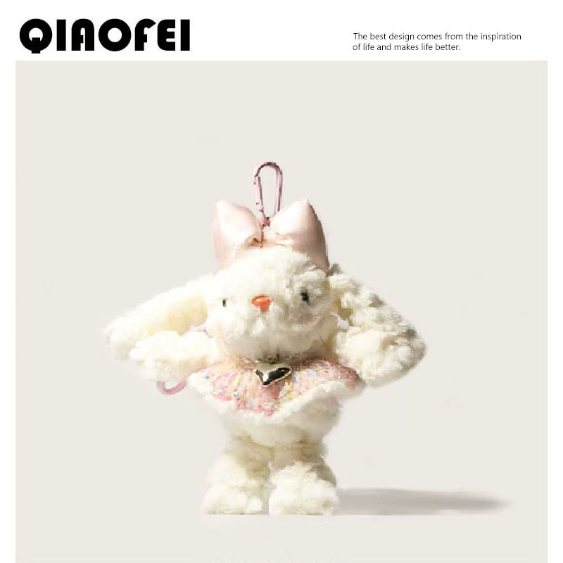 Plush rabbit, doll, backpack accessory, pendant, high-quality style, Birthday gift