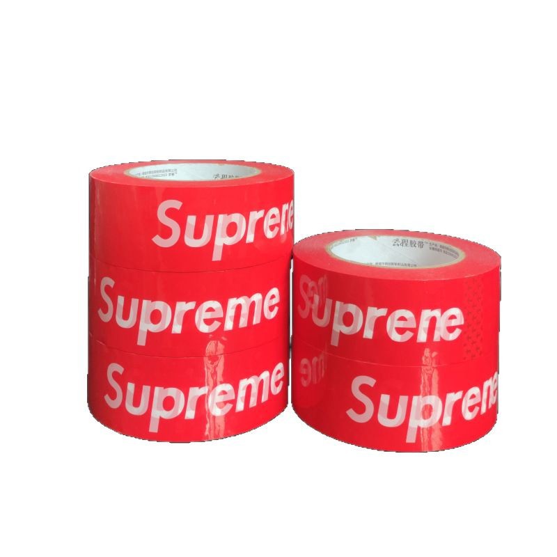 潮牌Supreme大サイズの包装テープの潮流はSUPの赤い黒色の透明なテープを縛ります。