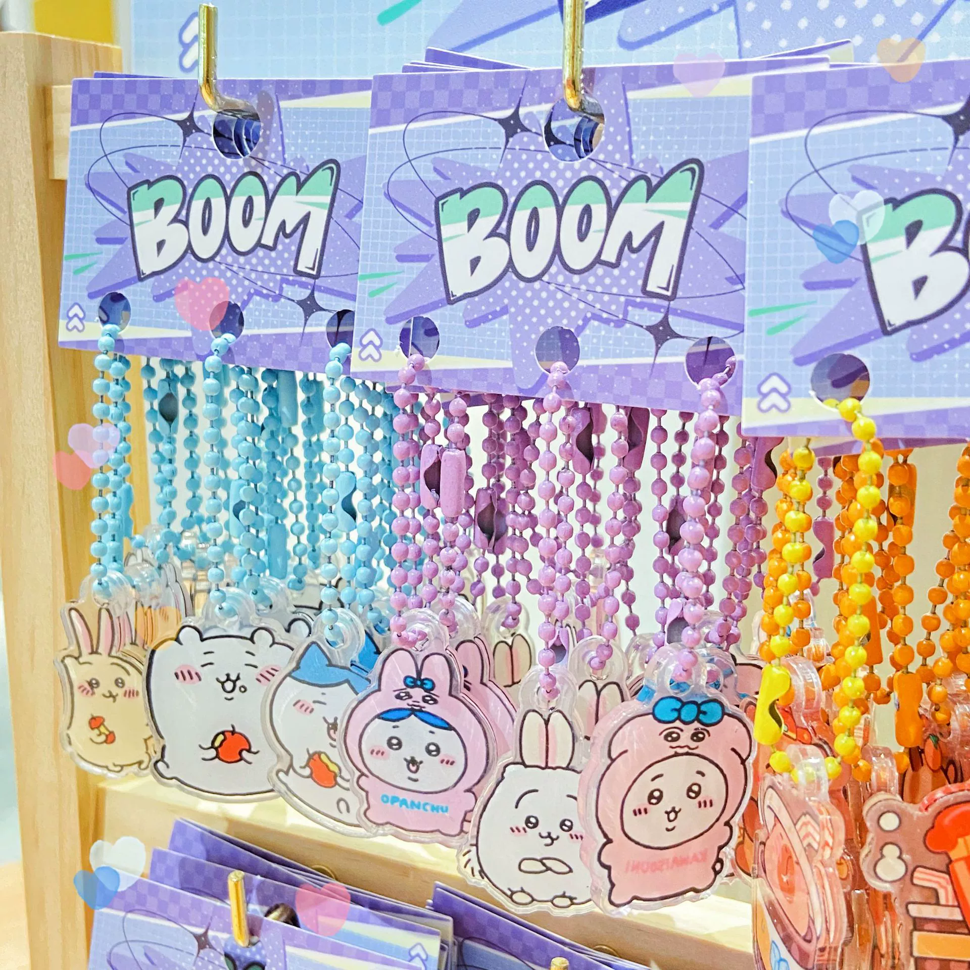 Acrylic pendant, cartoon cute creative keychain