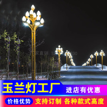 工厂定制6/7/8/9/10米玉兰灯 广场景区公园LED高杆景观路灯玉兰灯