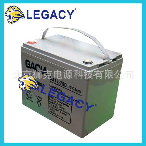 GACIA蓄电池 GA12-75D 12V75AH 直流系统 UPS/EPS 深循环 AGM电池