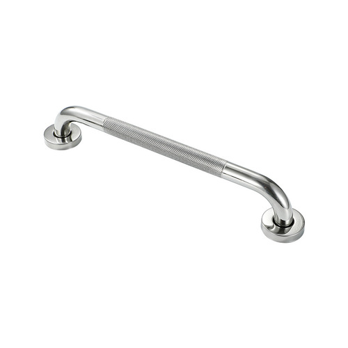 Simple and Elegant Stainless Steel Non-Slip Grated Roll Pattern Home Bathroom Toilet Bathroom Grab Bar for Elderly and Disabled