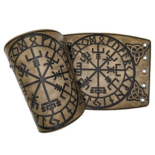 Cross-border Amazon ebay hot sale Nordic Viking embossed wristbands Medieval Renaissance COSPLAY props