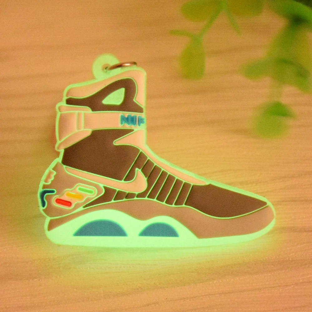 [Factory Outlet] Supply air mag Back to the Future Basketball Sports Shoes Luminous Keychain