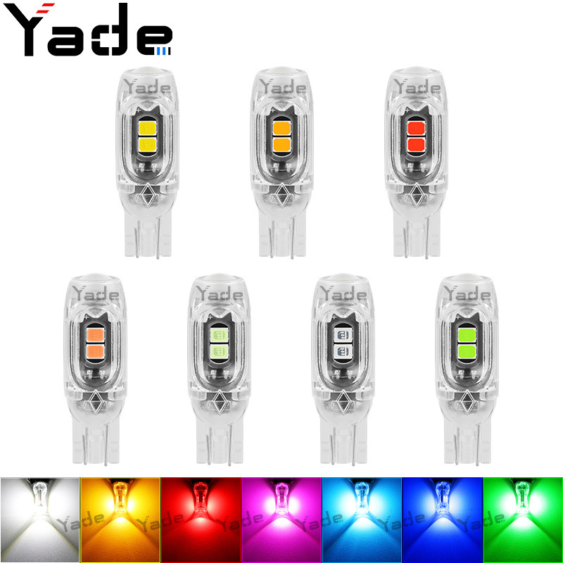 Width indicator lamp T10 2835 5smd car LED highlight W5W infinite decoding car bulb license plate lamp