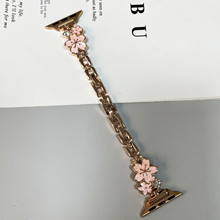 画油小蜜蜂跨境时尚 S10表带适用于iwatch98se苹果手表带手链简约