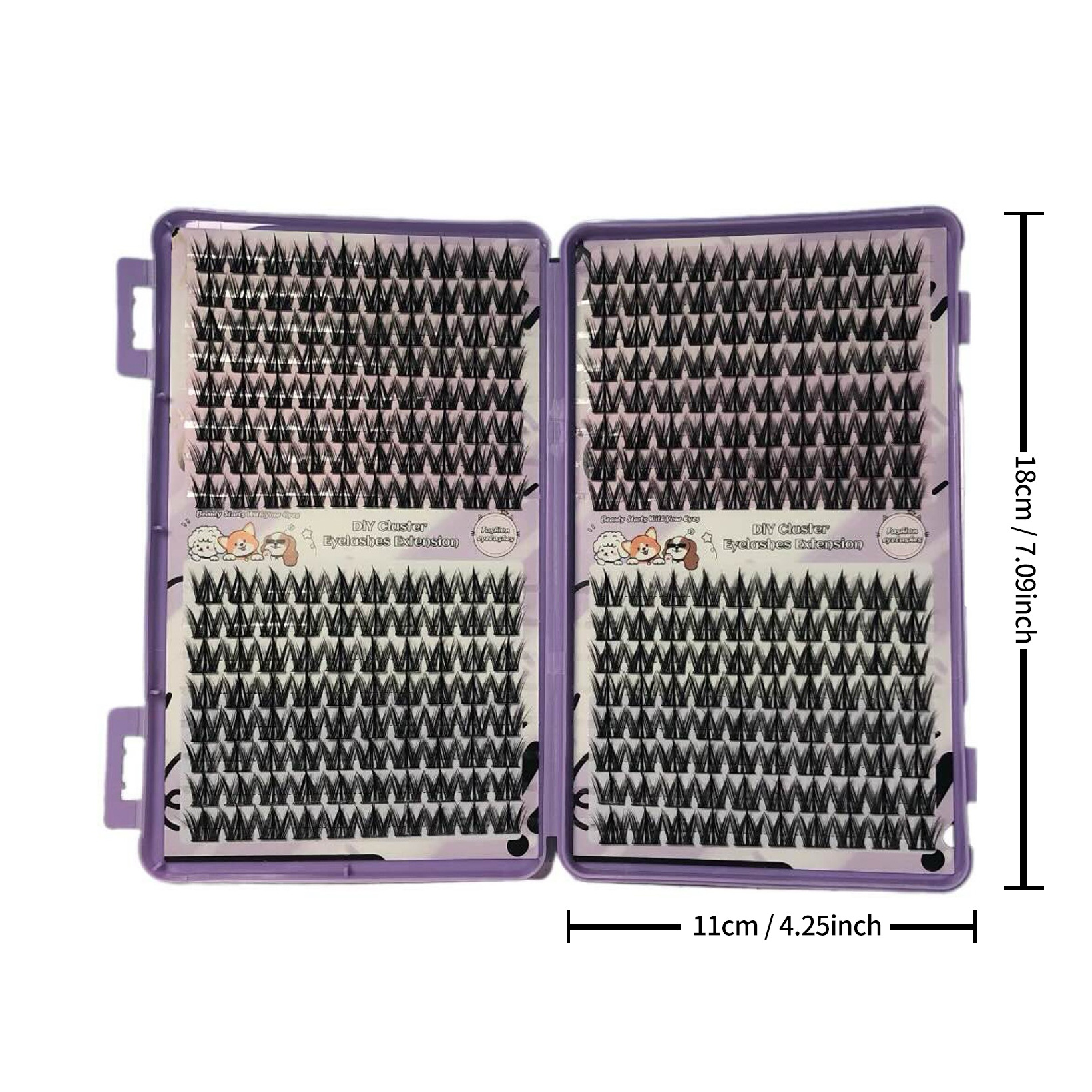 Comercio exterior denso FD01 libro de pestañas de gran capacidad ligero suave simulación de gripe de cabello Barbie curvilinear un solo racimo de pestañas falsas