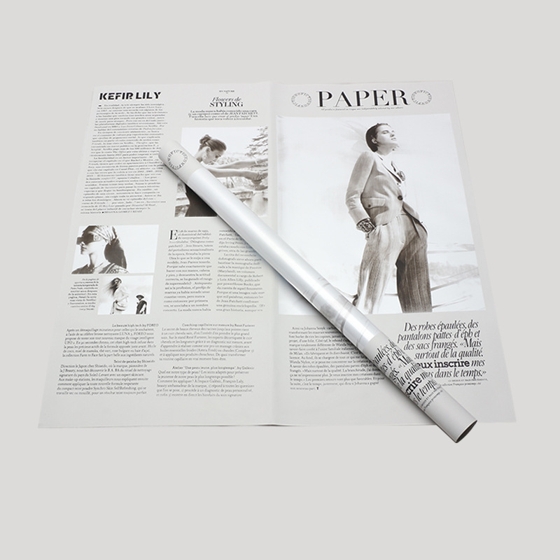 Huaxi New Fashion Weekly Series Papel de regalo de flores Chica Retro Inglés Papel de flores Material de ramo de regalo