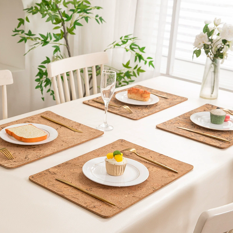Корковые салфетки, термостойкие и грязеотталкивающие, салфетки для столов в западном стиле, коврики для посуды, коврики против ожогов, миски для посуды, коврики для тарелок, трансграничные популярные салфетки.
