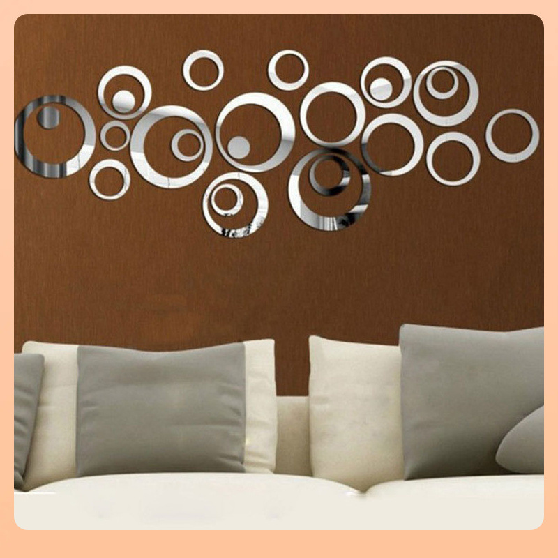 3d akryl spegel väggdekaler för vardagsrum och sovrum hem_voghion.com