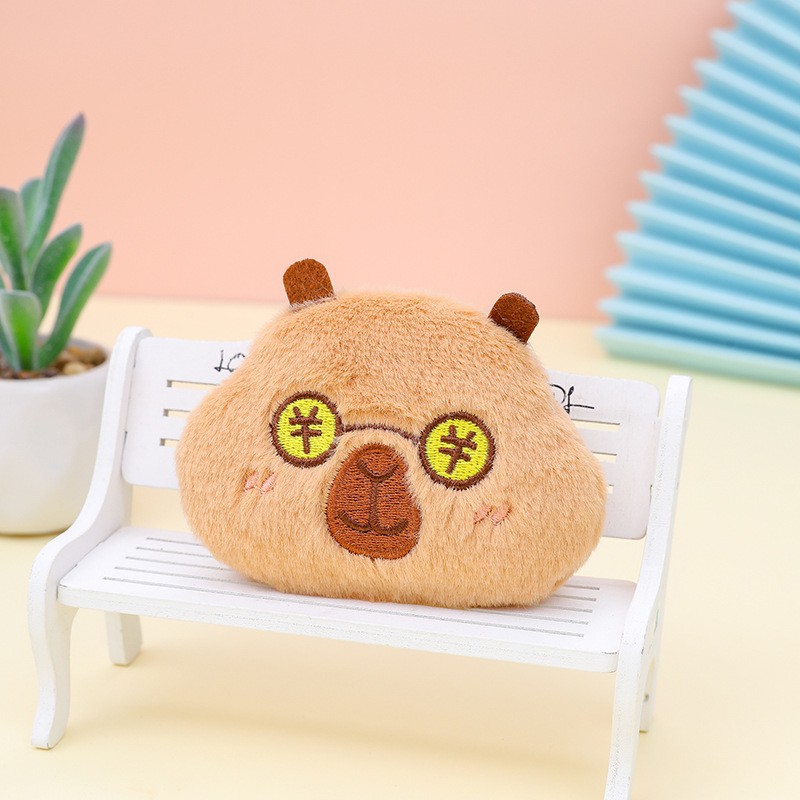Accesorios de tela hechos a mano de dibujos animados colgantes INS animales de color café coreanos oso conejo lindo accesorios para el cabello infantil
