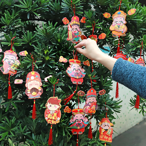 God of Wealth Magnetic Refrigerator Magnets Orange Tree Creative High-end Pendants Wholesale God of Wealth Magnetic Refrigerator Magnets