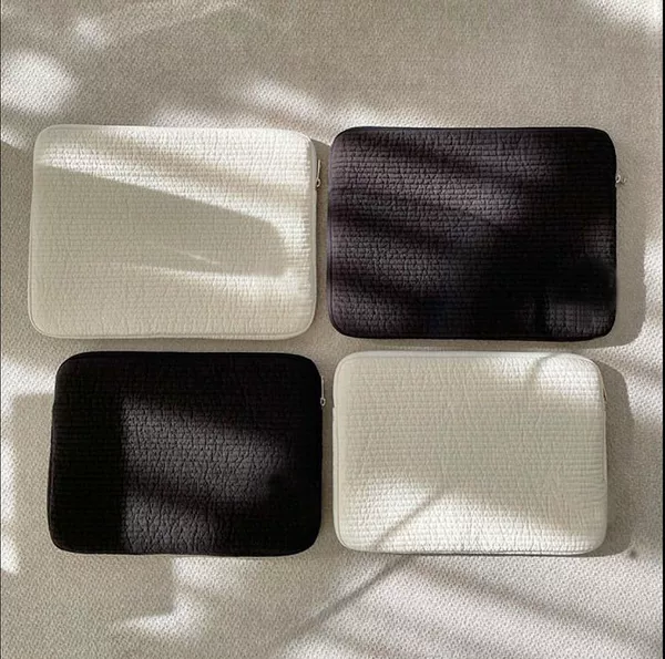Cross-border South Korea ins blogger thus white black laptop bag ipad tablet liner bag