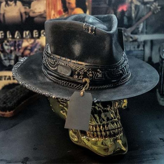 Harvester of Sorrow Skull Hat Image 1