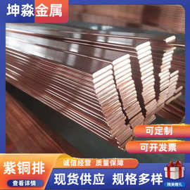 紫铜排 T2紫铜排加工 厂家直销 高导电率镀锡铜排