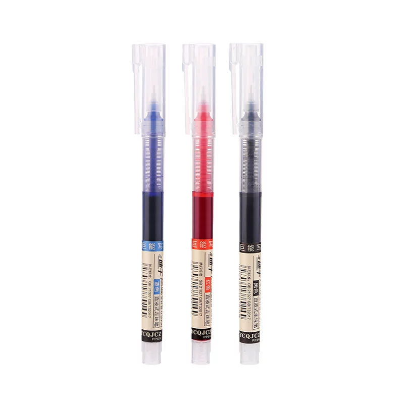 Rollerball capacious quick dry rollerball pen for students, 0.5mm