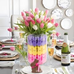 アマゾン人気さくらんぼイースター装飾イースター人工チューリップスポンジ生け花ウサギPUスポンジ