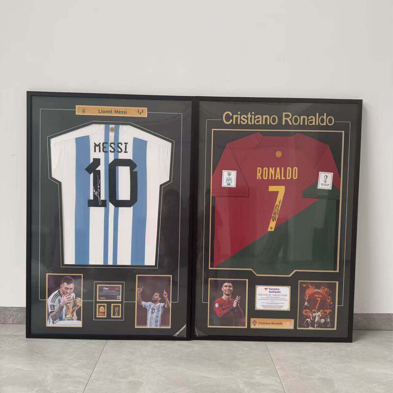 Jersey Framed in Photo Frame, World Cup Football, Basketball, Signed Competition Clothing, Collection, Commemorative Display Frame, Wall Hanging