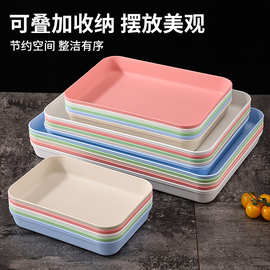 商用加深托盘长方形幼儿园塑料收纳盘子火锅备菜盘卤味卤菜展示盘