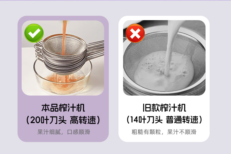 Small Automatic Juicer Home Use Juice Extractor Fresh Juice Machine Electric Portable Silent Juicing Cup