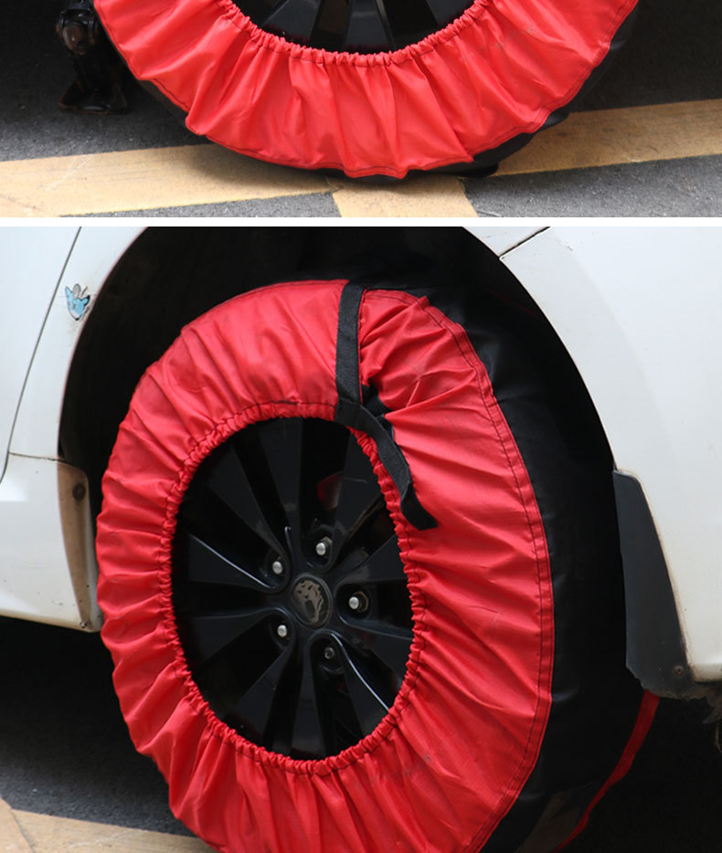 Car Tire Storage Bag Oxford Cloth Waterproof Sun Protection Tire Cover Dustproof Storage Bag Snow Tire Storage Bag