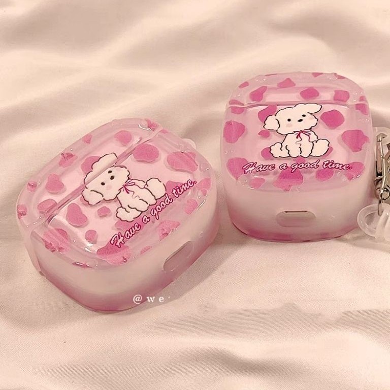 Linda funda con estampado de leopardo rosa, adecuada para auriculares Apple AirPods 4, funda protectora para auriculares Bluetooth Pro3.
