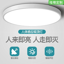 【哇噢】智能吸顶LED过道走廊楼梯灯入户玄关声控雷达人体感应灯