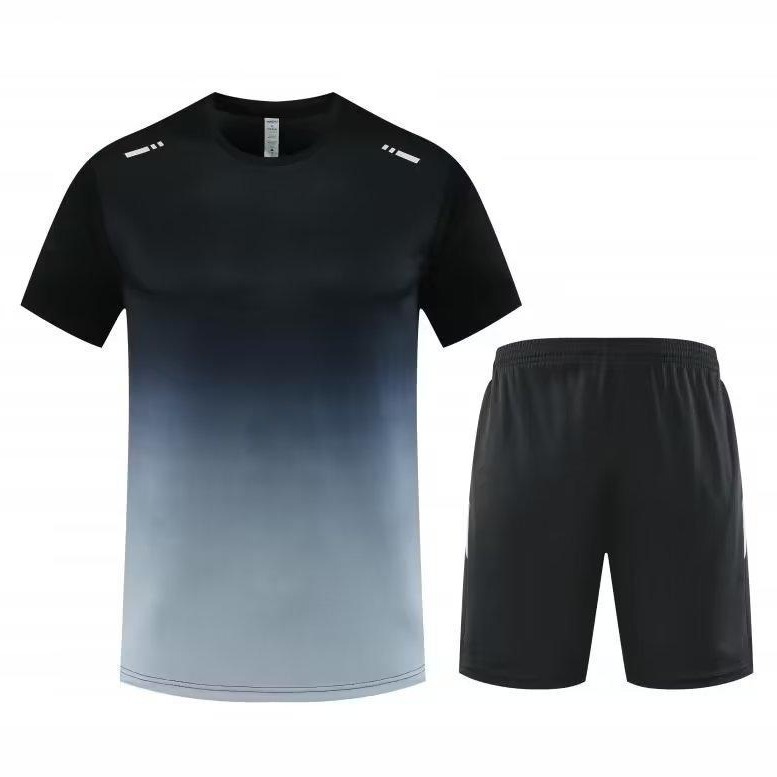 Transfronterizos ropa de secado rápido juego deportivo hombre camiseta de manga corta personalizada entrenamiento deportivo fitness Guangzhou ropa deportiva