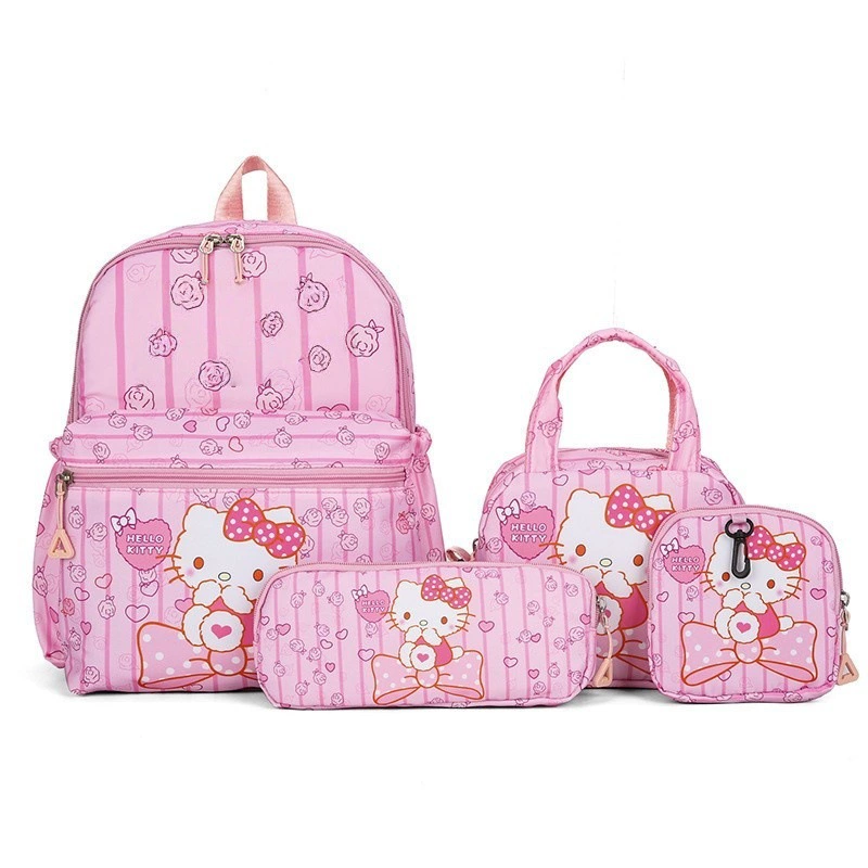 Children's backpack, cartoon set, bag, pencil case, 4 piece set