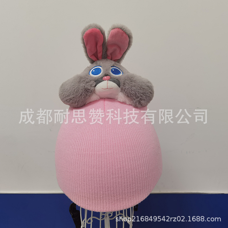 Cubierta de casco de esquí de dibujos animados lindo personalidad cálida placa única cubierta de casco de doble placa bicicleta muñeca cubierta decorativa a prueba de viento