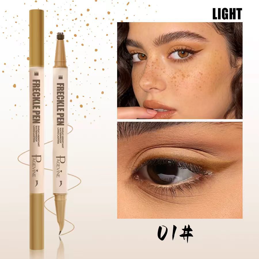 PAGE VINE doble lápiz labial lápiz labial esculpido lápiz labial 2 en 1 sello lápiz de delineador de ojos impermeable a prueba de sudor