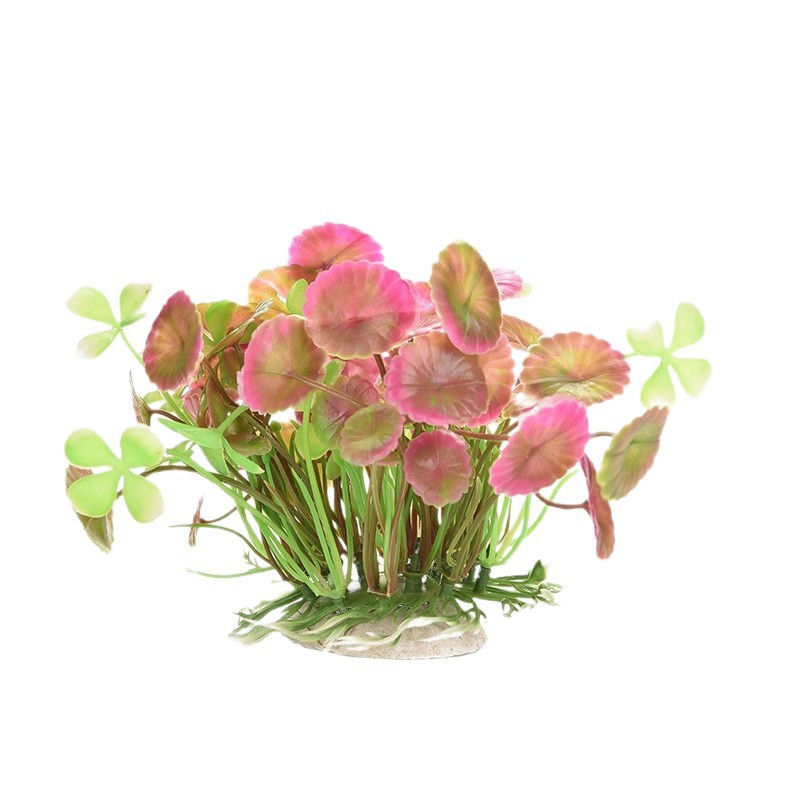 Suministros para mascotas simulación de plantas de agua de plástico decorativas de peceras de plantas