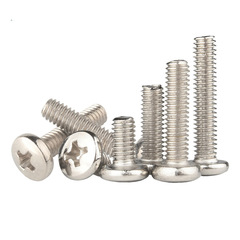 BM machine screw with M2M2.5 nut head M2.6 flat tail M3 carbon steel cross-slot machine screw bolt power supply screw